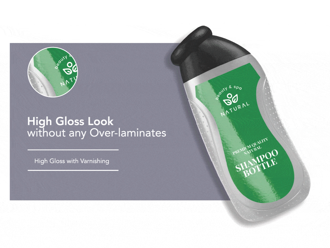 High Gloss Labels without Any Overlaminates